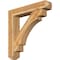 Ekena Millwork Merced Craftsman Rough Sawn Bracket w/ Offset Brace, Western Red Cedar, 8"W x 42"D x 42"H BKT0806X42X42MRC04RWR - alternate 1